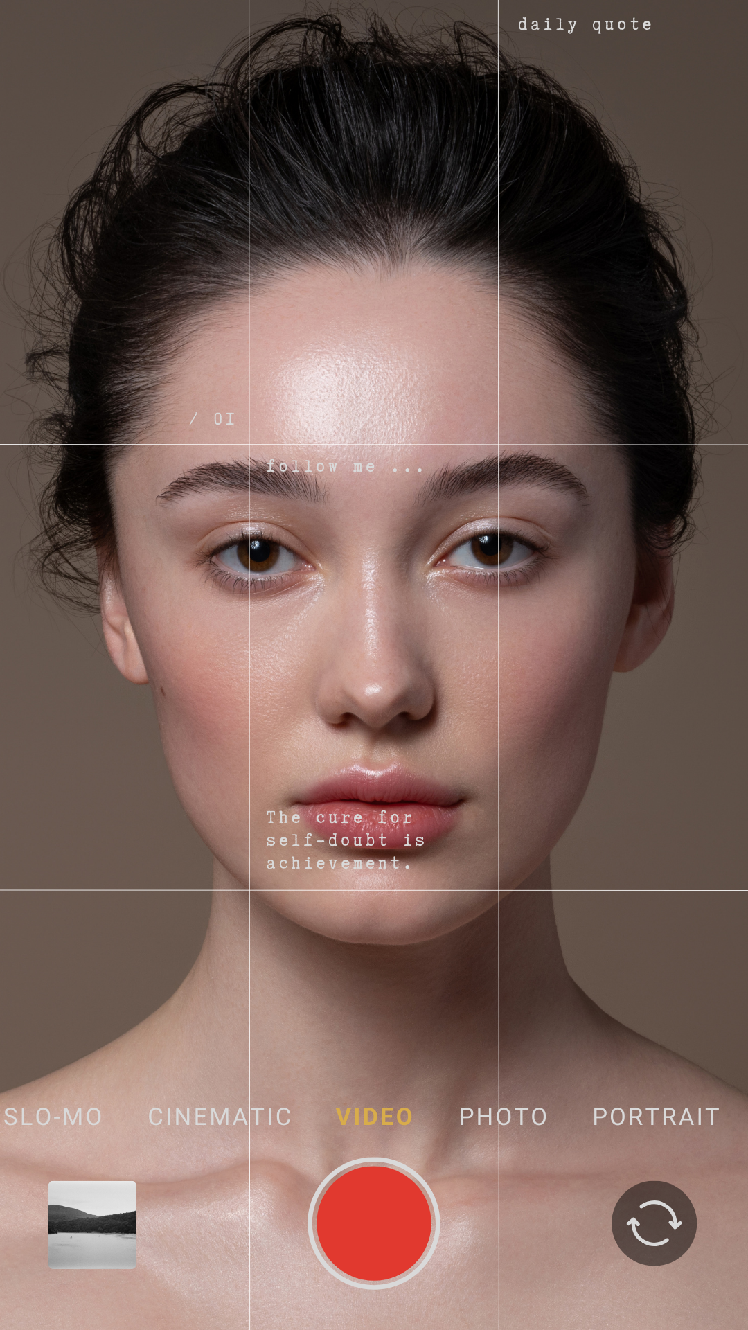 aesthetic beige your story fashion photo taken with a phone girl face