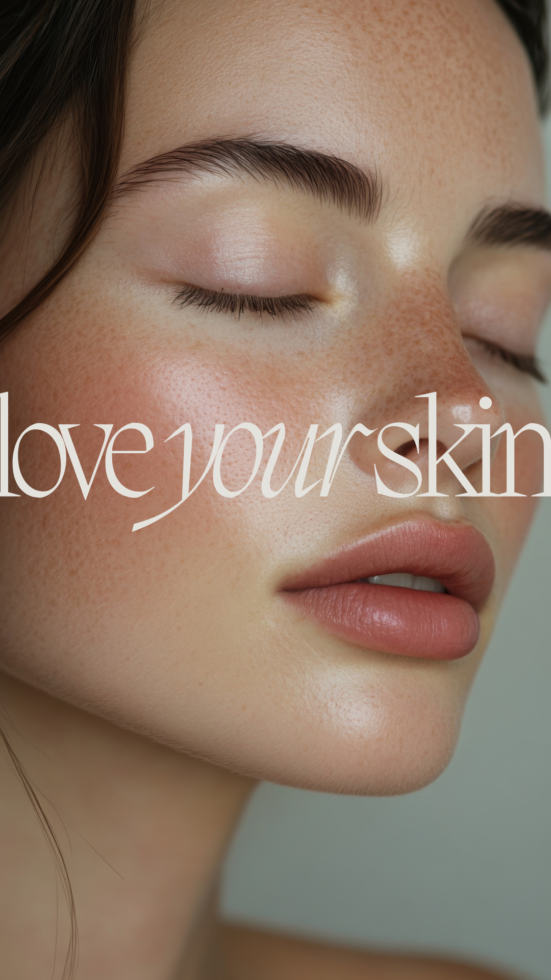 simple minimalist skincare motivational quote your story